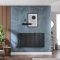 Milano x ECOSO Aruba Electric - Black Horizontal Designer Radiator - 635mm x 1180mm (Single Panel) - with Wi-Fi Thermostatic Heating Element