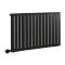 Milano x ECOSO Alpha Electric - Black Horizontal Flat Panel Designer Radiator - 635mm x 1190mm (Single Panel) - with Wi-Fi Thermostatic Heating Element
