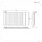 Milano x ECOSO Alpha Electric - Black Horizontal Flat Panel Designer Radiator - 635mm x 1190mm (Single Panel) - with Wi-Fi Thermostatic Heating Element