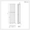 Milano Alpha - Chrome Flat Panel Vertical Designer Radiator - 1600mm x 450mm (Single Panel)
