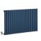 Milano x ECOSO Aruba Electric - Deep Sea Blue Horizontal Designer Radiator - 635mm Tall - Choice of Size, Thermostat and Cable Cover