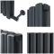 ECOSO Aruba Ardus - Anthracite Dry Heat 1700W Vertical Electric Designer Radiator - 1784mm x 354mm (Double Panel) - Choice of Wi-Fi Thermostat