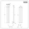 ECOSO Aruba Ardus - Anthracite Dry Heat 1700W Vertical Electric Designer Radiator - 1784mm x 354mm (Double Panel) - Choice of Wi-Fi Thermostat