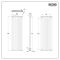 ECOSO Aruba Ardus - Anthracite Dry Heat 3000W Vertical Electric Designer Radiator - 1784mm x 590mm (Double Panel) - Choice of Wi-Fi Thermostat
