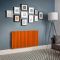 Milano x ECOSO Aruba Electric - Sunset Orange Horizontal Designer Radiator - 635mm Tall - Choice of Size, Thermostat and Cable Cover
