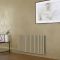 Milano Aruba Electric - Elk Brown Horizontal Designer Radiator - 635mm Tall - Choice of Size, Thermostat and Cable Cover