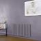 Milano x ECOSO Aruba Electric - Dahlia Purple Horizontal Designer Radiator - 635mm Tall - Choice of Size, Thermostat and Cable Cover