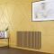 Milano x ECOSO Aruba Electric - Autumn Yellow Horizontal Designer Radiator - 635mm Tall - Choice of Size, Thermostat and Cable Cover