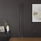Milano x ECOSO Aruba - Electric Carbon Grey Vertical Designer Radiator - Choice of Size and Wi-Fi Thermostat
