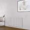 Milano Aruba Electric - Rose Petal Pink Horizontal Designer Radiator - 635mm Tall - Choice of Size, Thermostat and Cable Cover