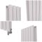 Milano x ECOSO Aruba - Electric Rose Petal Pink Vertical Designer Radiator - Choice of Size and Wi-Fi Thermostat