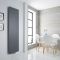 Milano Riso - Anthracite Vertical Designer Radiator - 1800mm x 500mm (Single Panel)