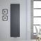 Milano Riso - Anthracite Vertical Designer Radiator - 1800mm x 500mm (Single Panel)
