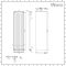 Milano Riso - Anthracite Vertical Designer Radiator - 1800mm x 500mm (Single Panel)