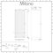 Milano Riso Electric - Anthracite Flat Panel Vertical Designer Radiator 1800mm x 600mm (Single Panel)