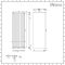 Milano Riso - White Vertical Designer Radiator - 1800mm x 600mm (Single Panel)
