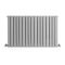 Milano Capri - Light Grey Flat Panel Horizontal Designer Radiator - 635mm x 1000mm (Double Panel)