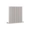 Milano Aruba - Light Grey Horizontal Designer Radiator - 635mm x 590mm (Double Panel)