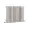 Milano Aruba - Light Grey Horizontal Designer Radiator - 635mm x 826mm (Double Panel)