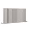 Milano Aruba - Light Grey Horizontal Designer Radiator - 635mm x 1180mm (Double Panel)