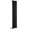 Milano Aruba - Black Vertical Designer Radiator - 1600mm x 354mm (Single Panel)