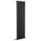 Milano Aruba - Black Vertical Designer Radiator - 1600mm x 472mm (Single Panel)