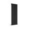 Milano Aruba - Black Vertical Designer Radiator - 1600mm x 590mm (Single Panel)