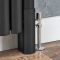 Milano Aruba - Modern Floor-Mounting Radiator Feet - Black