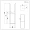 Milano Alpha - Black Floor-Mounting Feet for Alpha Flat Panel Designer Radiators