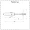 Milano - Flow Diverter 15mm Inlet - Chrome