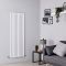 Milano Aruba - White Vertical Designer Radiator - 1600mm x 590mm (Single Panel)