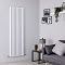Milano Aruba Ayre - 1800mm White Vertical Aluminium Designer Radiator - Choice of Size
