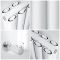 Milano Aruba Ayre - 1800mm White Vertical Aluminium Designer Radiator - Choice of Size