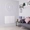 Milano Capri - White Flat Panel Horizontal Designer Radiator - 635mm x 1000mm (Single Panel)
