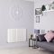 Milano Capri - White Flat Panel Horizontal Designer Radiator - 635mm x 1000mm (Double Panel)