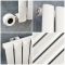 Milano x ECOSO Aruba Electric - White Horizontal Designer Radiator - 635mm x 1000mm (Single Panel) - with Wi-Fi Thermostatic Heating Element