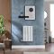 Milano x ECOSO Aruba Electric - White Horizontal Designer Radiator - 635mm x 1000mm (Single Panel) - with Wi-Fi Thermostatic Heating Element