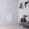 Milano Aruba - White Horizontal Designer Radiator - 635mm x 590mm (Single Panel)