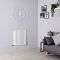 Milano Aruba - White Horizontal Designer Radiator - 635mm x 590mm (Double Panel)