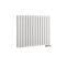 Milano Aruba Flow - White Horizontal Side Connection Designer Radiator - 635mm x 826mm (Double Panel)