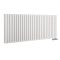 Milano Aruba Flow - White Horizontal Side Connection Designer Radiator - 635mm x 1652mm (Double Panel)