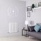 Milano Alpha - White Flat Panel Horizontal Designer Radiator - 635mm x 630mm (Double Panel)