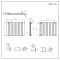 Milano Alpha - White Flat Panel Horizontal Designer Radiator - 635mm x 840mm (Double Panel)