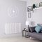 Milano Alpha - White Flat Panel Horizontal Designer Radiator - 635mm x 1190mm (Double Panel)