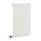 Milano x ECOSO Alpha Electric - White Horizontal Flat Panel Designer Radiator - 635mm x 420mm (Single Panel) - with Wi-Fi Thermostatic Heating Element