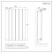 Milano x ECOSO Alpha Electric - White Horizontal Flat Panel Designer Radiator - 635mm x 420mm (Single Panel) - with Wi-Fi Thermostatic Heating Element