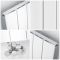Milano Skye - White Horizontal Aluminium Designer Radiator - 600mm Tall (Single Panel) - Choice Of Width