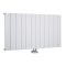 Milano Skye - White Horizontal Aluminium Designer Radiator - 600mm Tall (Single Panel) - Choice Of Width