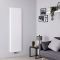 Milano Skye - White Aluminium Vertical Designer Radiator - Choice of Size