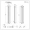 Milano Alpha - White Flat Panel Vertical Designer Radiator - 1600mm x 280mm (Double Panel)